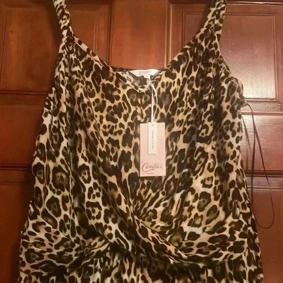 Candie’s leopard print jumpsuit - Picture 3 of 7